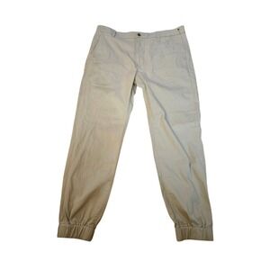 Levis Mens Jogger Pants Elastic Bottom Casual Khaki Tan‎ Trousers